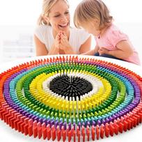 120vnt/rinkinys Domino mediniai kaladėlės Vaikų žaidimo žaislas