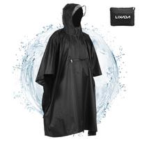 „Lixada“ su gobtuvu „Rain Poncho“ vandeniui atspari lietpaltis Striukė dviračių sportui nuo lietaus, skirta žygiams lauke juoda