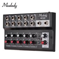 Muslady MIX5210 10 kanalų maišymo pulto skaitmeninis garso mikseris, skirtas įrašyti DJ tinkle tiesiogiai US Plug