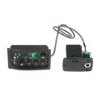 JOYO EQ-MP3 3 juostų EQ ekvalaizerio sistema akustinės gitaros išankstinis stiprintuvas EQ ekvalaizeris pjezo pikapas LCD imtuvas juoda