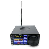 Visų dažnių juostų radijo imtuvas aliuminio lydinio dangtelis DSP imtuvas FM LW MW SW SSB su 2,4 colio prisilietimu juoda