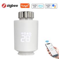 „Tuya Zigbee“ termostatinio radiatoriaus vožtuvai išmanūs belaidžiai mobiliojo telefono programėlės valdymo namų šildymas balta