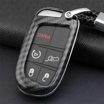 Anglies pluošto automobilio raktų dėklo dangtelio laikiklis skirtas Jeep Dodge Chrysler priedams