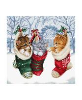 Siuvinėjimo rinkinys "Snowy Kitties" SLETIL8087