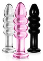 LoveToy Glass Romance Butt Plug GS15C Clear