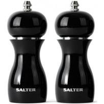 Salter 7613 blizgūs druskos ir pipirų malūnėliai Juodi