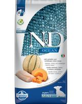 FARMINA N&D Ocean Dog Puppy Mini cod, pumpkin & cantaloupe melon 7 kg menkių, moliūgų ir kantalupių melionas šuniukams ir nėščioms kalėms