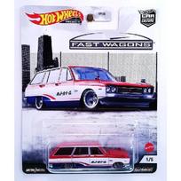 PRE-ORDER Hot Wheels Premium Fast Wagons Modeliukas 1969 Nissan Skyline van, red/white/blue