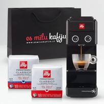 Dovanų rinkinys - Illy Y3.3 kavos kapsulių aparatas ir kavos kapsulės