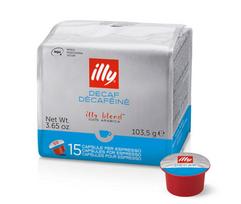 Kavos kapsulės illy MPS be kofeino - Defac Decafeine, 15 vnt.