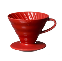 V60 filtro dubuo, keraminis, raudonas, VDC-02R