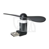 Juodas mikro USB ventiliatorius