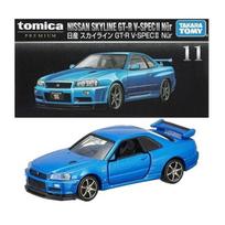 Tomica Premium No.11 Modeliukas Nissan GT-R V-SPEC2 blue Nur JAPAN OFFICIAL