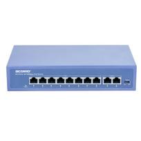 10 prievadų komutatorius Acorid CS1110PG (8 PoE, 2 Uplink, gigabit, 5.6Gbps)