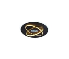 LED Pritemdomas lubinis šviestuvas LED/80W/230V juoda + nuotolinio valdymo pultas