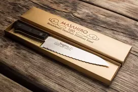 Masahiro BWH Santoku Wave Edge peilis 165 mm