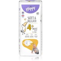 BELLA Baby Happy Soft&Delicate vienkartinės sauskelnės su kanalais Maxi Plus 9-15 kg 40 vnt.