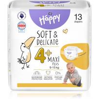 BELLA Baby Happy Soft&Delicate vienkartinės sauskelnės su kanalais Maxi Plus 9-15 kg 13 vnt.