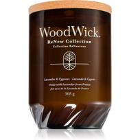 Woodwick Renew Lavender & Cypress kvapioji žvakė 368 g
