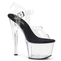 Pleaser Sky-308 Clr-Blk/Clr 38