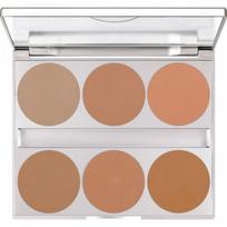 Kryolan Dual Finish makiažo pagrindų paletė 6 spalvų