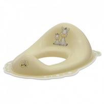 Maltex Baby klozeto sėdynė, neslystanti, Zebra, kreminė, pilka gumytė