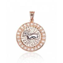 Auksinis pakabukas Zodiakas. Metalas: Raudonas Auksas. Praba: 585°