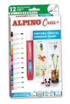 Dažai stiklui ALPINO Crea+ (12 spalvų)