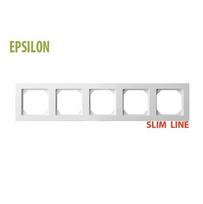 Rėmelis LIREGUS Epsilon Slim Line K14-145-05.E/B penkiavietis baltas