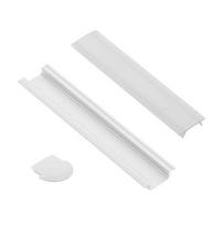 Profilis LED juostoms 1m aliuminis įfrezuojamas baltas Eurolight