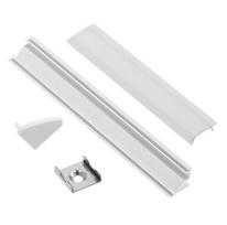 Profilis LED juostoms 1m aliuminis kampinis baltas Eurolight