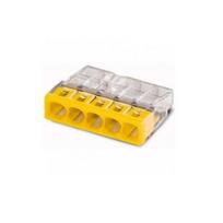 Monolitinių laidų jungtis 5x 0.5-2.5mm2 24A Wago 2273-205 1vnt