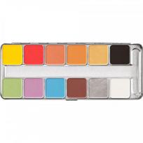 Kryolan Pintura akvareliniai dažai veidui ir kūnui, 12 spalvų
