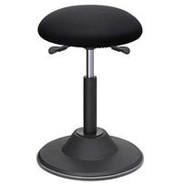 Ergonominė taburetė prie rašomojo stalo reguliuojamo aukščio juoda