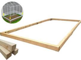 4x4 m Pamatas iš medinių
