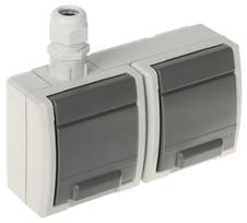 LIZDAS MONTUOJAMAS ANT PAVIRŠIAUS DVIGUBAS AQUANT-G2/V1/EPN 230 V AC 16 A IP65 Elektro-Plast