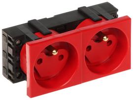 DATA DOUBLE SOCKET OUTLET WITH SOCKET ACCESS ELEMENT GN-DATA-2P/LS System 45
