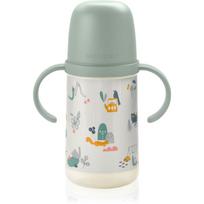Suavinex Walk Second vaikiška gertuvė su rankenomis 6 m+ Green 270 ml