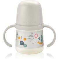 Suavinex Walk First vaikiška gertuvė su rankenomis 6 m+ Cream 150 ml