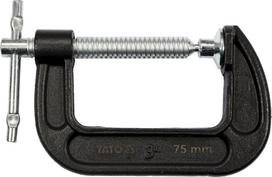 Spaustuvas su varžtu "C" tipo 3", 75 mm (YT-64252)
