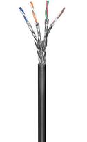 MicroConnect S/FTP CAT6 Outdoor 100m, Black Solid, AWG 23/1 CCA, Jacket