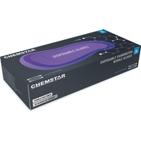 Vienkartinės pirštinės CHEMSTAR 114.980, nitrilinės, violetinės