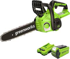 Grandininis pjūklas Greenworks G40CS30IIK2; 40 V; 1x2,0 Ah; 30 cm juosta