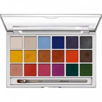 Kryolan Shimmering Vision Palette 18 Colo - Kreminių dažų paletė 18 spalvų