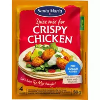 Prieskonių mišinys traškiai vištienai gardinti SANTA MARIA, 50 g