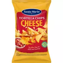Kukurūzų traškučiai SANTA MARIA (su sūriu), 475 g