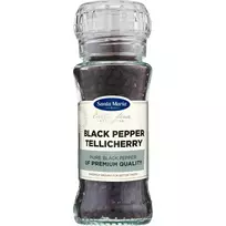 Juodieji pipirai malūnėlyje SANTA MARIA TELLICHERRY PEPPER, 70 g