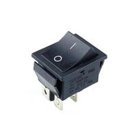 Klavišinis jungiklis ON-OFF DPST 16A/250VAC-juoda