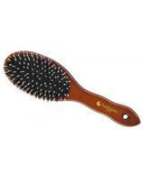 Hairway plaukų šepetys šerno ir nailono šeriai medinis korpusas 65x230mm Hairway 11 eilučių