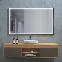 LEDIMEX ABILITY veidrodis su LED perimetro apšvietimu 100x80cm